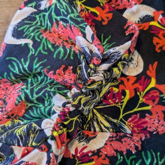 Patagonia Lithia Skirt Convertible Women's Large Floral Hike Ruched Tie Halter - Picture 6 of 12